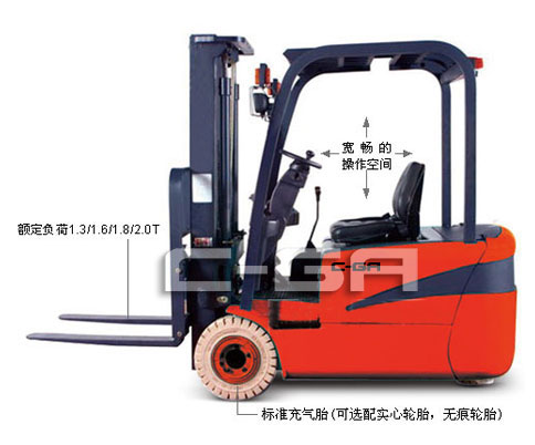 三支點(diǎn)平衡重式蓄電動(dòng)叉車(chē)